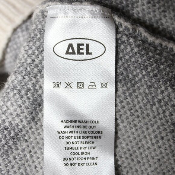 Aelfric Eden Womens Sweater Gray White Oversized Soft Crewneck Size XL - Picture 6 of 8